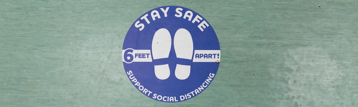 Stay Safe floor sticker