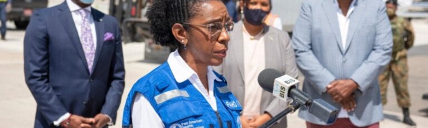 Dr Eldonna Boisson, PAHO/WHO Country Representative for The Bahamas and Turks and Caicos Islands