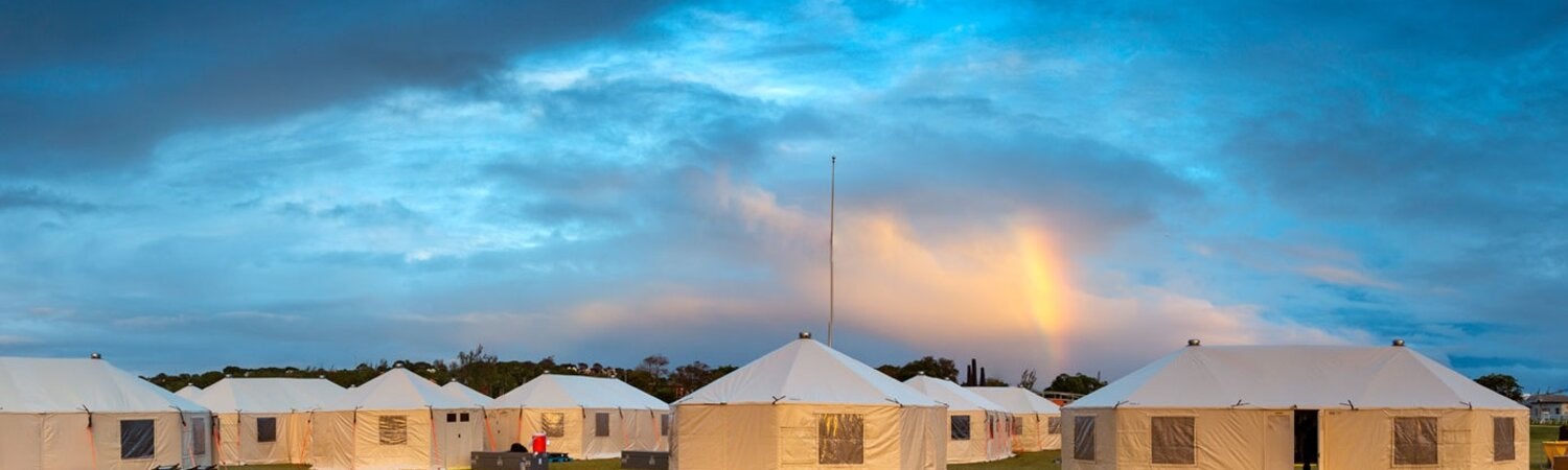 Emergency Medical Teams tents - external view