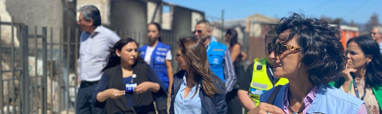 Cancillería y SENAPRED visitan zonas afectadas por los incendios en Región de Valparaíso para conocer la ayuda humanitaria desplegada por agencias de Naciones Unidas en Chile 