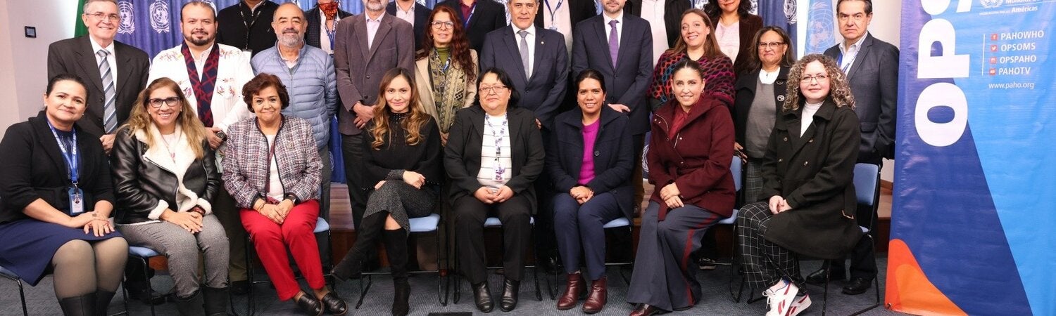 Foto reunión de lanzamiento de la Red de Centros Colaboradores de OPS/OMS en México