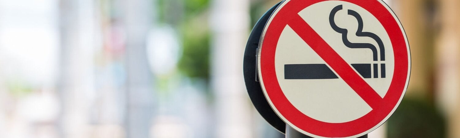 Cartel de prohibido fumar