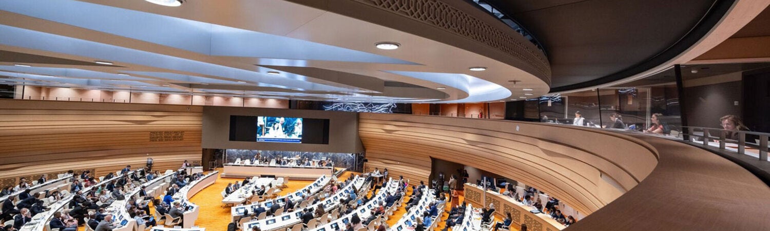 Palais des Nations in Geneva, Switzerland.