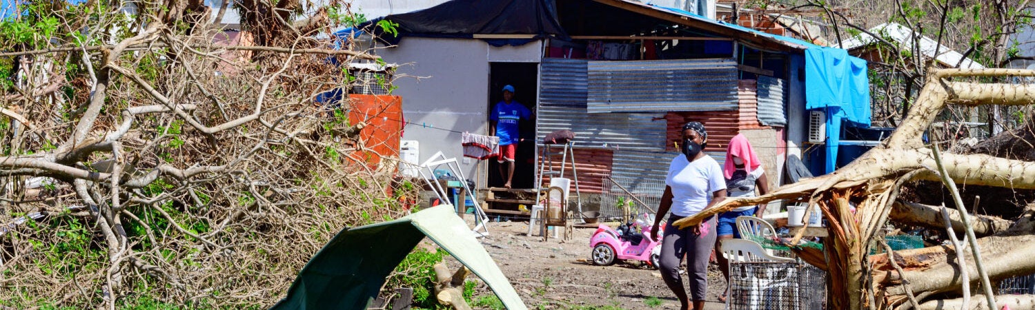 Urgence liée à l'ouragan Iota. Providencia, Colombie. 2020.