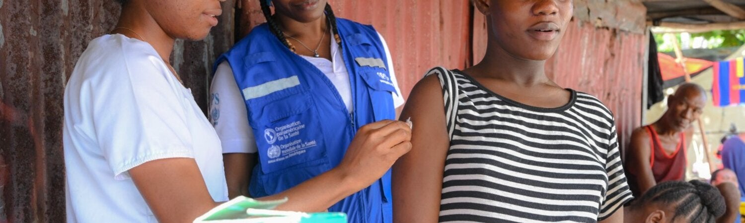 Vaccination de femmes enceintes en région rurale