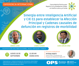 Sinergia entre Inteligencia Artificial y CIE-11 para establecer la Afección Principal y Cadenas causales de defunción en registros de morbilidad