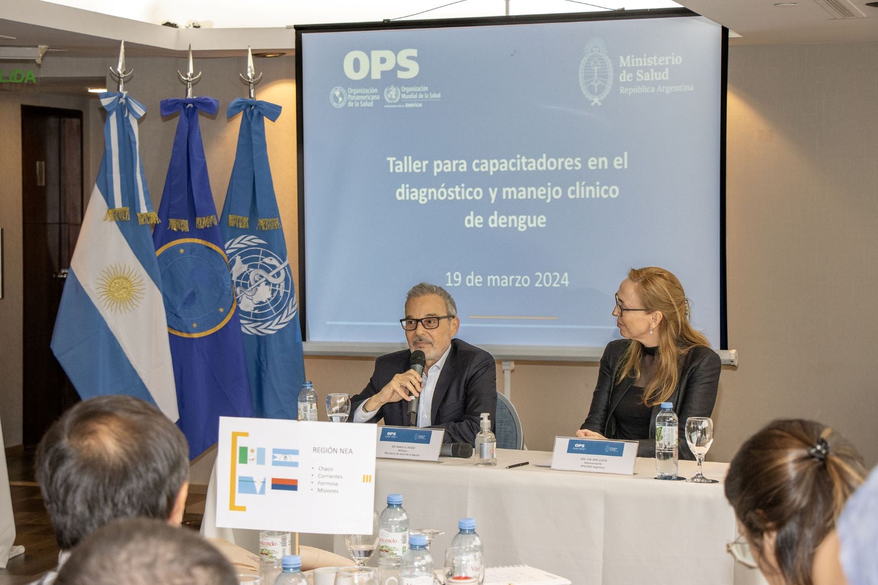 foto del ministro de la Salud y de la representante de OPS Argentina