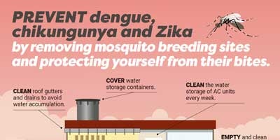 Poster - Prevention of dengue, zika and chikungunya at home