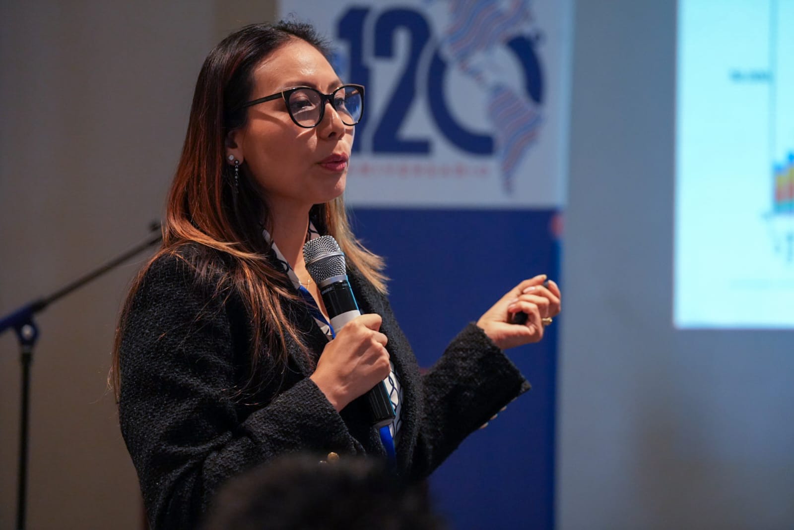 Yndira Anchayhua, asesora de Inmunizaciones de OPS/OMS en Ecuador explica temas del taller